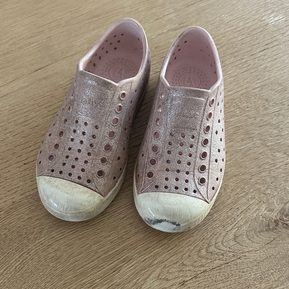 Native Pink and Cream Slip-On Shoes